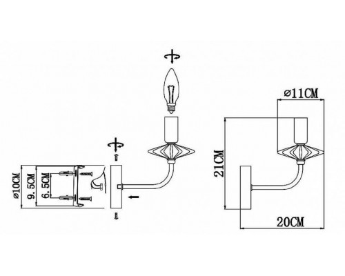 Бра EVOLUCE Attic SLE1117-201-01