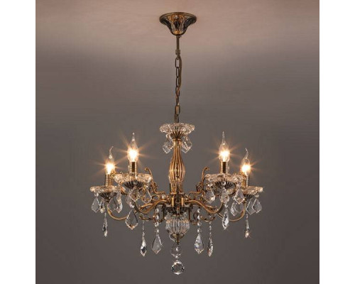 Подвесная люстра Eurosvet Elisha 3281/5 античная бронза Strotskis 3281/5