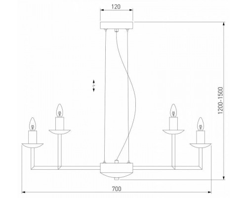 Подвесная люстра Eurosvet Cariso 60150/10 латунь