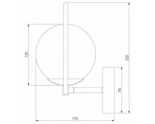 Бра Eurosvet Ringo 50289 золото