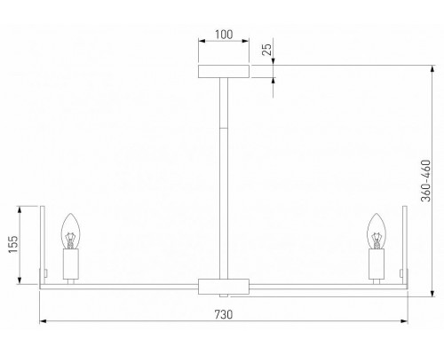 Люстра на штанге Eurosvet Marble 60158/7 латунь