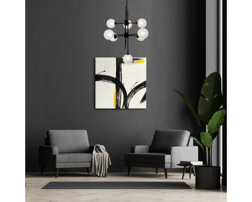 Люстра на штанге Eurosvet Volver 50383 черный Smart