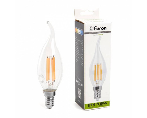 Лампа светодиодная Feron LB-718 E14 15Вт 4000K 38263