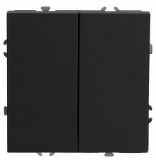 Выключатель двухклавишный без рамки Stekker Эмили 50167