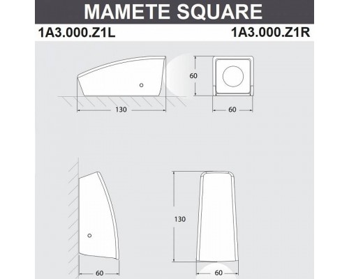 Накладной светильник Fumagalli Mamete 1A3.000.000.AXZ1L