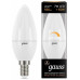 Лампа светодиодная Gauss Black C37 E14 7 Вт 3000 K диммируемая 103101107-D