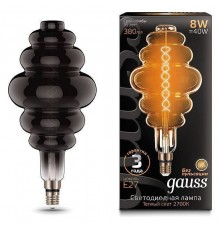 Лампа светодиодная Gauss LED Vintage Filament Flexible E27 8Вт 2700K 159802008