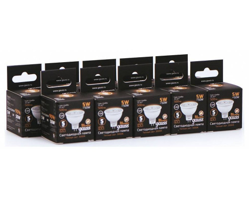 Лампа светодиодная Gauss GU5.3 5 Вт 3000 K 201505105