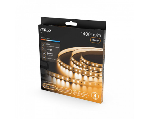 Лента светодиодная Gauss  23637432010