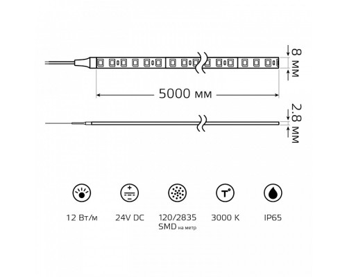 Лента светодиодная Gauss  23637432010