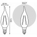 Лампа светодиодная Gauss Filament Elementary E14 8Вт 2700K 42118