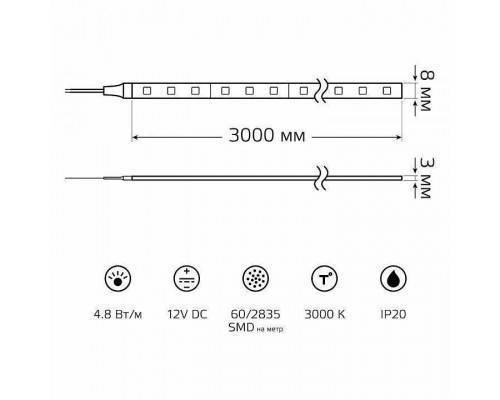 Лента светодиодная Gauss Basic BT002