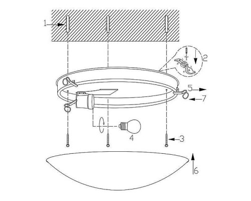 Накладной светильник Globo Alivia 40414-1