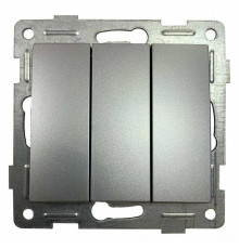 Выключатель трехклавишный без рамки Gusi Electric BRAVO С10В3-004