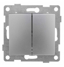 Выключатель двухклавишный без рамки Gusi Electric BRAVO С10В2-004