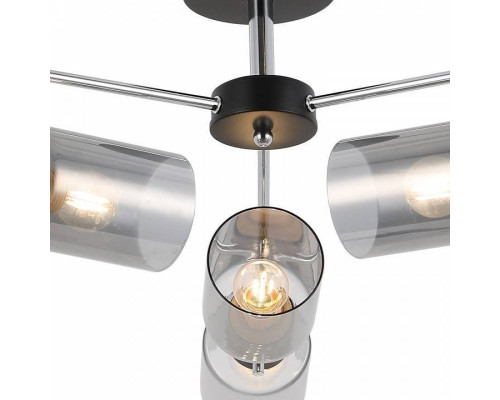 Люстра на штанге ILLUMICO  IL8249-6COU-79 BK CR