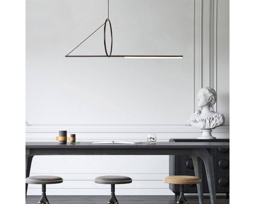 Подвесной светильник Imperiumloft Suspension Cercle Et Trait – Graphite Satine 40.1282-0