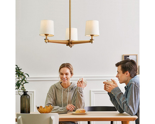 Люстра на штанге Imperiumloft Jorgenson Beige/Light wood STAVRA01