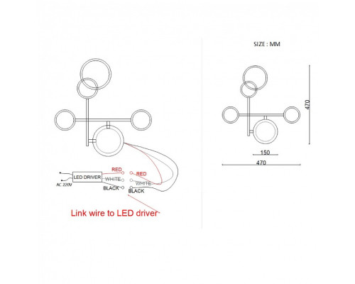Накладной светильник Imperiumloft ZINGY B zingy01