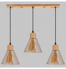 Подвесной светильник Imex MD.5870 MD.5870-3-P-WOOD+BK