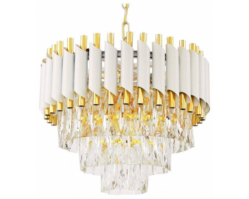 Подвесная люстра Lumina Deco Funneli LDP 6003-400 WT+F.GD