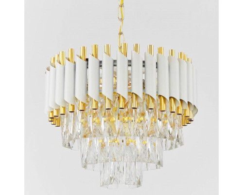 Подвесная люстра Lumina Deco Funneli LDP 6003-400 WT+F.GD