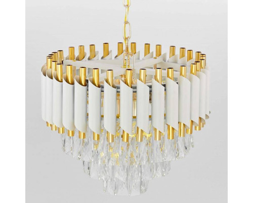 Подвесная люстра Lumina Deco Funneli LDP 6003-400 WT+F.GD