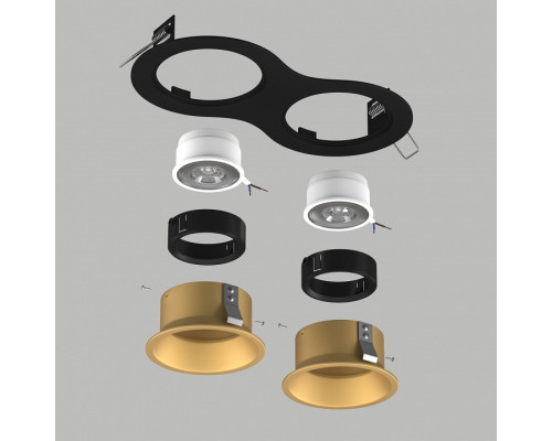 Встраиваемый светильник Lightstar Domino D6270303BMOD