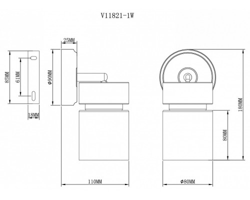 Спот Moderli Almero V11821-1W