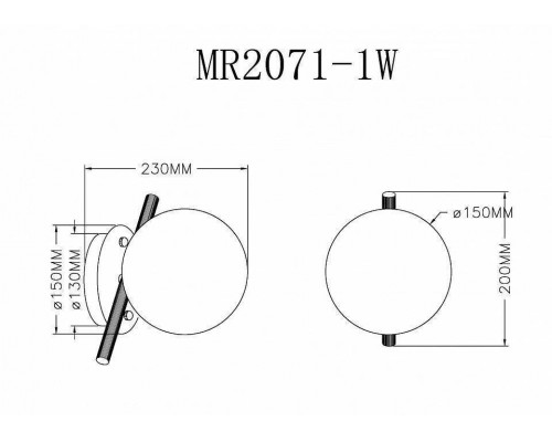 Бра MyFar Francis MR2071-1W