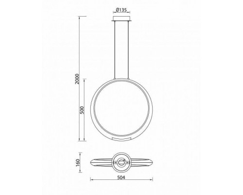 Подвесной светильник Mantra Ring 6170