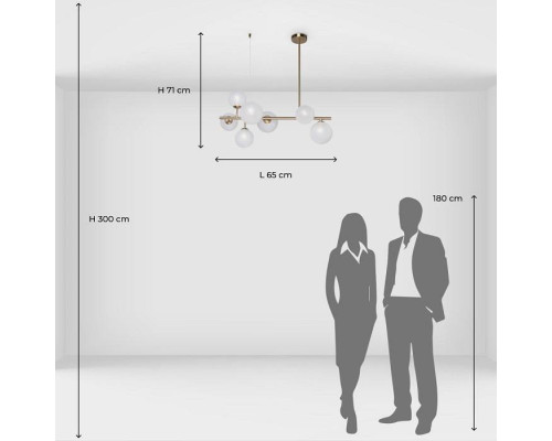 Светильник на штанге DeMarkt Оливия 17 306015207