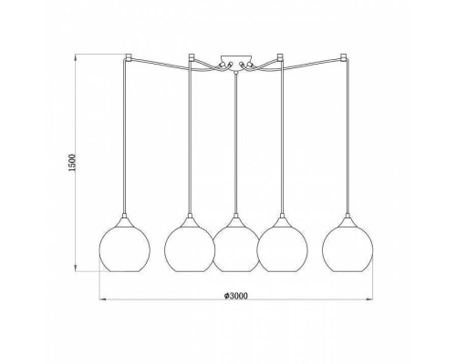 Подвесной светильник DeMarkt Фьюжн 392016208