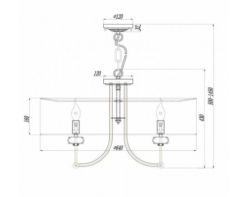 Подвесной светильник Maytoni Roma ARM006PL-08G