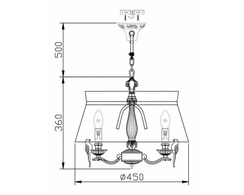 Подвесной светильник Maytoni Bird ARM013-33-W