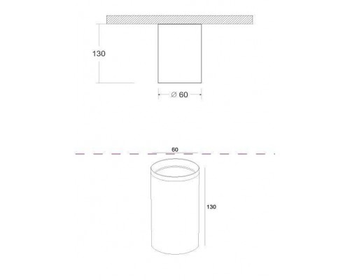 Накладной светильник Maytoni Focus C010CL-01MG