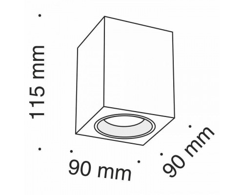 Накладной светильник Maytoni Slim C013CL-01B