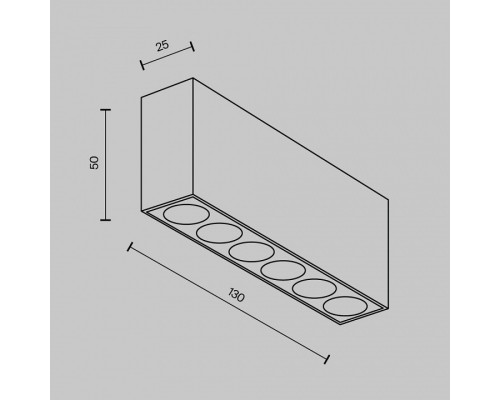 Накладной светильник Points C066CL-12W3-6K-B