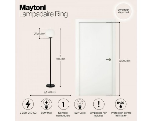 Торшер Maytoni Ring MOD013FL-01B