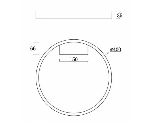 Накладной светильник Maytoni Rim MOD058CL-L25W4K