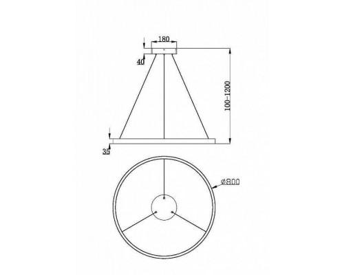 Подвесной светильник Maytoni Rim MOD058PL-L42WK