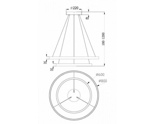 Подвесной светильник Maytoni Rim MOD058PL-L74W4K