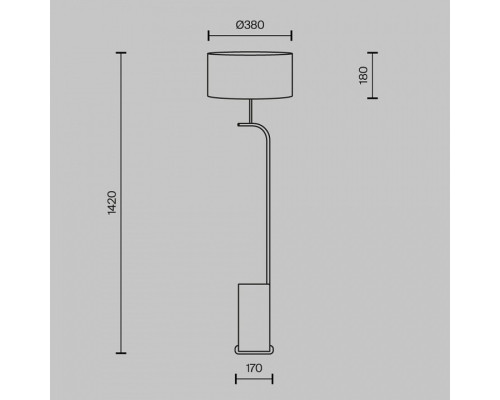 Торшер Maytoni Glamping MOD437FL-03B