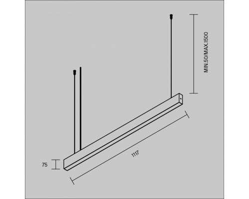 Подвесной светильник BASIS P070PL-2.7-3-4K-W