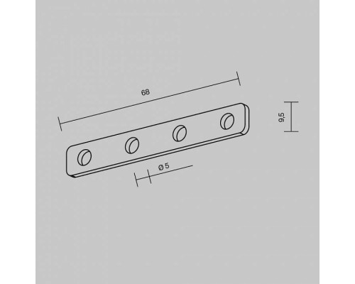 Крепление для трека Maytoni Accessories for tracks Exility TRA034D-C-42S