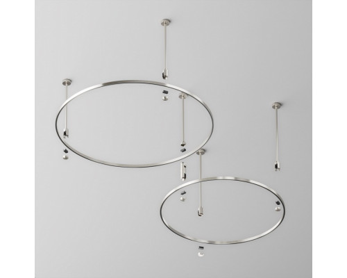 Шинопровод трековый накладной Maytoni Flarity круглый D800 мм латунь TRX154-R-D800-PT