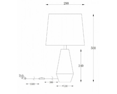 Настольная лампа декоративная Maytoni Calvin Table Z181-TL-01-B