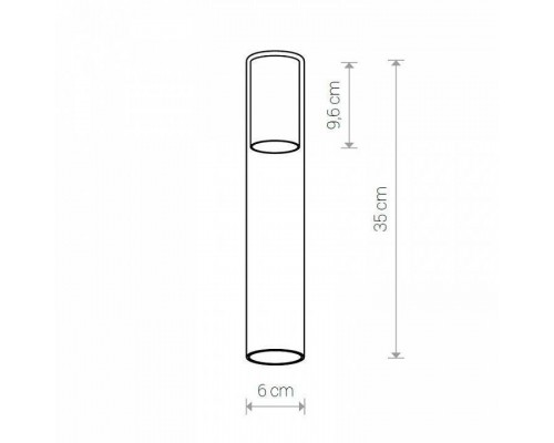 Плафон Nowodvorski Cameleon Cylinder L TR/BL 8537