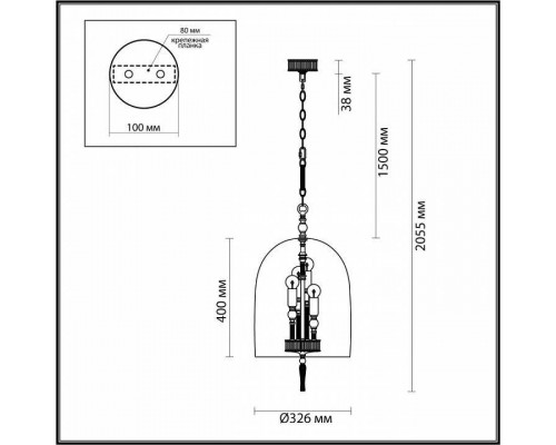 Подвесной светильник Odeon Light Bell 4882/4