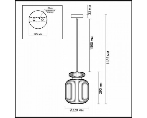 Подвесной светильник Odeon Light Jugi 5042/1A